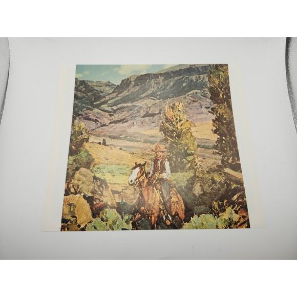 Print Blackfoot Indians Native American Riders Western Art Wall Decor 10x9 - Picture 2 of 10